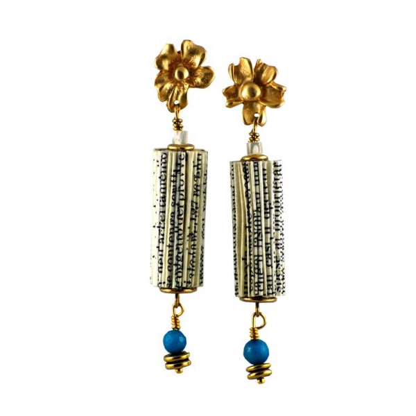 CRIZU_FOLDED _PAPER_JEWELLERY_DESIGN_HAND_MADE_ITALY_EARRING_CAROLA_BLUE