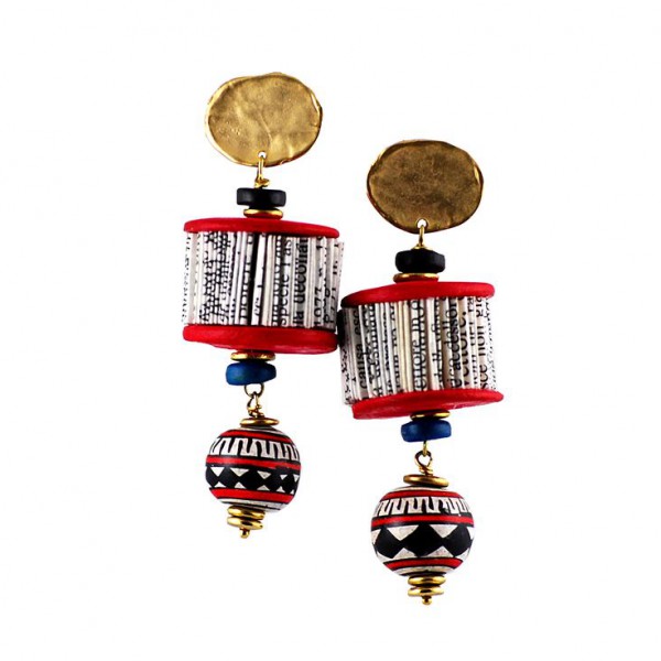 CRIZU_FOLDED _PAPER_JEWELLERY_DESIGN_HAND_MADE_ITALY_EARRING_SILVIA